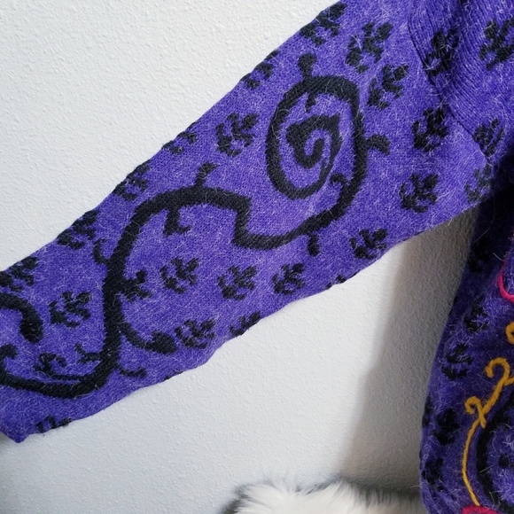 Vintage 80's retro New Wave Stranger Things print pullover sweater MEDIUM - Picture 4 of 6